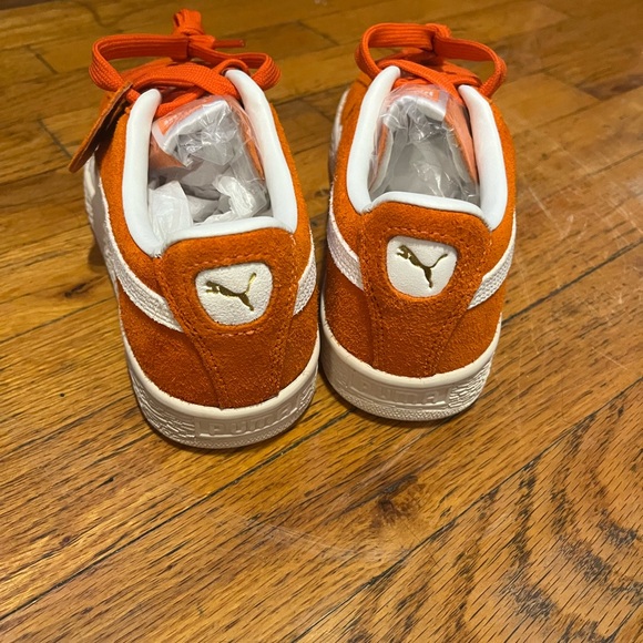 Puma Charles F Stead Vibrant Orange Suede Shoes NEW - Picture 4 of 4